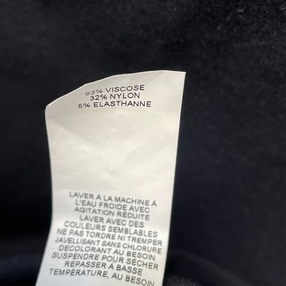 Joe Fresh Black Pencil Skirt S Pull On Professional Dressy Cotton Stretchy - Picture 7 of 7